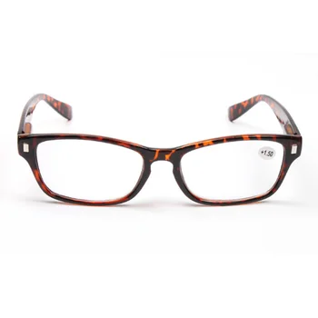 Kvalitné slnečné okuliare na čítanie leopard a čierna PC full frame okuliare pre mužov a ženy, pohodlné okuliare diopter 1.0-3.5