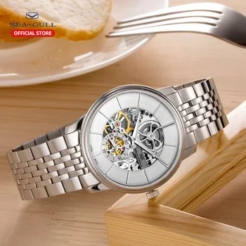 2020 Nové Seagull mužov sledujte fashion duté voľný čas mužov hodinky mechanické hodinky vodotesné sapphire oceľ náramok hodiniek 816.401 k