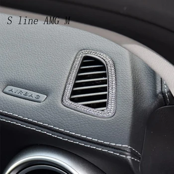 Auto Styling Klimatizácia Zásuvky diamantové Prstene Dekorácie Kryt Výbava Pre Mercedes Benz C Trieda W205 GLC X253 Auto Príslušenstvo