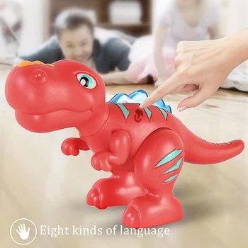 Magnetické Puzzle 3D Dinosaura Montáž Zvierat Budovy Vzdelávacie Hračky pre Deti, Nahrávanie Elektrické Hračky pre Deti, Vianoce