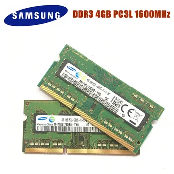 Pôvodné Samsung 4GB 1600MHz DDR3 DDR3L PC3L 12800S Notebook Pamäť 4G 1600 MHZ 1.35 V Notebooku Modul SODIMM pamäte RAM