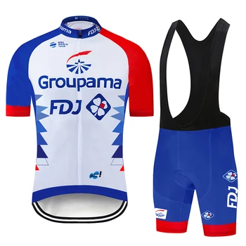 2021 FDJ Nové Pro Požičovňa Tím Krátky Rukáv pánske Cyklistické Dresy Lete priedušné Cyklistické Oblečenie Sady Maillot Ciclismo