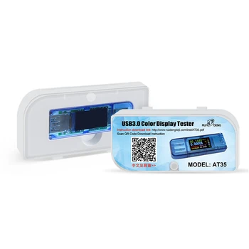 AT35 AT34 5 USB 3.0 farebný LCD Voltmeter ammeter napätie prúd meter multimeter nabitia batérie power bank USB Tester
