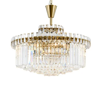 Jmmxiuz Luxusné Moderné Krištáľový Luster Osvetlenie v Obývacej Izbe Kolo Závesné Svietidlo Jedálne, Spálne, Krištáľové Lampy