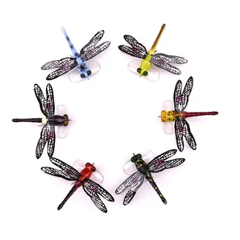 Popper Rybárske Plávajúce pevného Návnadu 70 mm 6 g Dragonfly Umelé Simulované Fly Rybárske Lure Návnad Bionic Vodné plochy Lietať Hmyzu