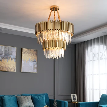 Svetlo luxusný luster post moderný minimalistický atmosféru domova obývacia izba crystal osvetlenie reštaurácia spálňa nové 2020