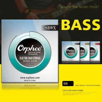 Orphee Professional Electric Bass Strings 4/5/6 Reťazce Šesťhranné Zliatin Niklu Normálneho Svetla Basy Príslušenstvo SB9X/SB95X/SB96X