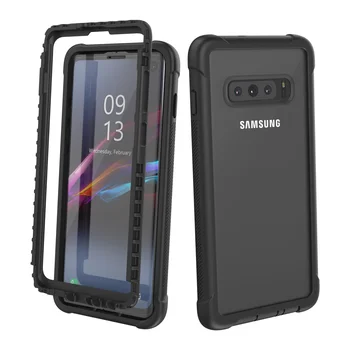 Full-Robustné Telo Jasné Nárazníka puzdro pre Samsung Galaxy s rezacím zariadením S10 Plus S10e s Bulit-v Screen Protector Kryt Prípade S10Plus S10 E
