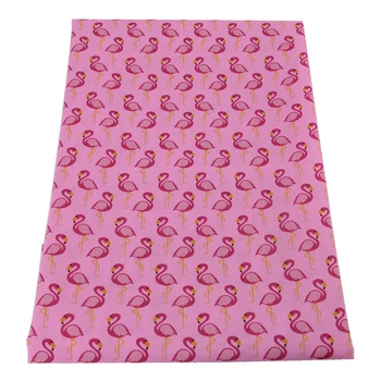 50*145 Flamingo Pes Vytlačiť Bavlnenej Tkaniny Pre Šitie Odevu, Oblečenie Prešívanie Patchwork Textílie Tilda Bábiku,1Yc12302