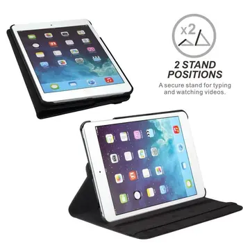Puzdro Pre iPad mini 5. 2019 Uvoľnite Kryt Modely A2124 A2126 A2133 360 Rotujúce Stojan Flip Cover pre Tablet Smart Prebudiť Spánok Kryt