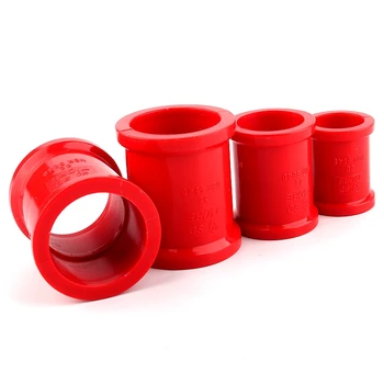 2 KS/veľa Červený PVC Tvarovky Akvárium Rúry Konektor Krásna Červená Farba Tee Koleno a Rovno