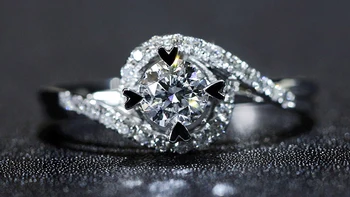 S Certifikát Vintage Promise Ring, Soňa Diamond 925 Sterling Silver Zapojenie Snubné Prstene Pre Ženy Darček Šperky XEY071
