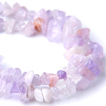 Prírodné Amethysts kameň čip graval perly prírodné fialový kremeň kameň korálky pre šperky, takže náramok, náhrdelník náušnice