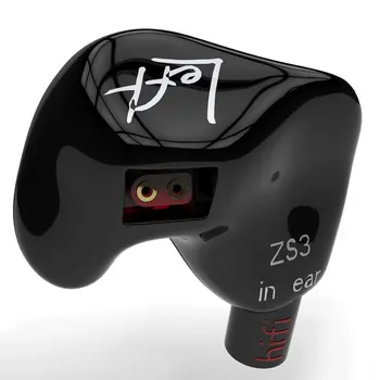 CCA KZ ZS3 Ergonomické Odnímateľný Kábel Slúchadlo Headset V Uchu Zvukové Monitory Hluku Izolácia Hifi Hudba Športové Slúchadlá
