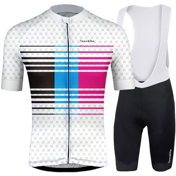2019 RUNCHITA cyklistika dres, krátke rukávy nastaviť cyklistické oblečenie športové outdoorové mužov mtb ropa ciclismo bicykli, Cyklistika Dres Nastaviť