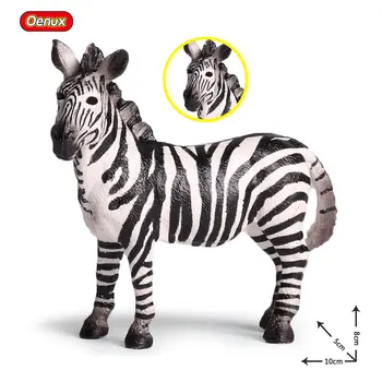 Oenux Pôvodné Africké Wild Zoo Lev, Zebra, Slon Akcie Obrázok Park Ranger Figúrka Realistický Model Vzdelávacie Hračky Pre Deti,