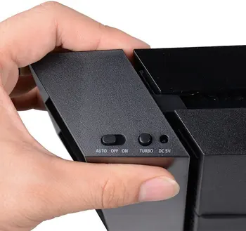 2017 Najnovšie USB Chladiaci Ventilátor 5 Chladiča, Vonkajších Turbo regulácia Teploty pre Sony Playstation 4 PS4 Podpora
