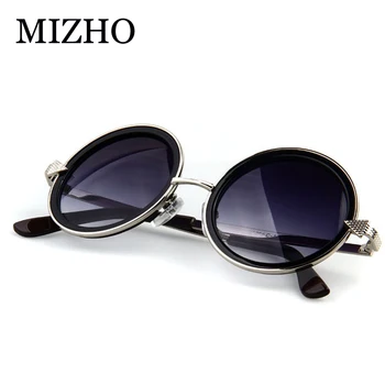 MIZHO Vysoko Kvalitné Klasické Veľké Rám Okrúhle slnečné Okuliare Ženy Značky Dizajnér Zliatiny Slnečné Okuliare Mužov Vintage Modis Oculos