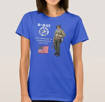 Z Normandie, Francúzsko, 1944 až Plzni, Czechosl Žien T-Shirt