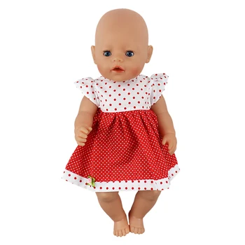 Červená bábika šaty oblečenie vhodné Pre narodené dieťa 43 cm Bábiky Oblečenie Bábiky, Príslušenstvo Pre 17inch Baby Doll