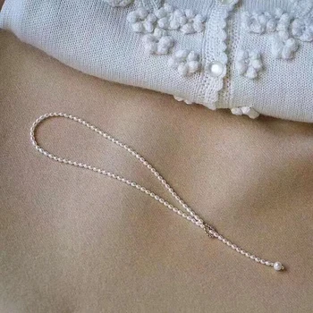 Módne DOPLNKY, Prírodné sladkovodné clavicle Malé Perlový náhrdelník pre ženy populárne pearl Šperky svadobný dar