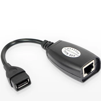 USB 2.0 Mužov a Žien Cat6 Cat5 Cat5e 6 Rj45 LAN Ethernet Siete Extender Rozšírenie Repeater Adaptér Converter Kábel