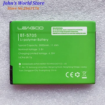 Nový BT-5705 3000mAh Batérie Pre LEAGOO M9 Pro M9Pro BT5705 Mobilný Telefón, Inteligentný Telefón Diely, Bateria Batterie Baterij Na Sklade