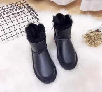 Nové Módne Austrália Topánky Najvyššej Kvality Originálne Kožené Čižmy Ženy Zimné Topánky Hrubé Plyšové Žena Zimná Členková Obuv