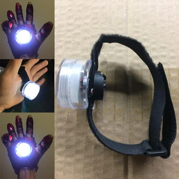 DIY Kontrolované LED Svetlo Príslušenstvo Pre Iron Man Tony Stark Ručné Led Svietidlo Rukavice, Dlaň Svetlá Halloween Cosplay Rekvizity A0615