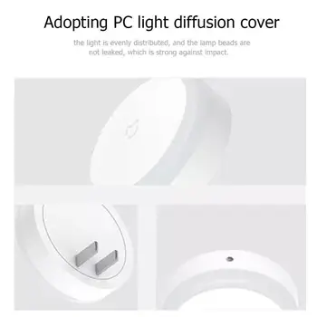 Xiao Mijia LED Nočné Svetlo Senzorové Dotykové Ovládanie LED lampa posteľ, Nočné Svetlo 0,4 W 1.5 LM 2400K Nástenné Svietidlo pre Spálne Obývacia Izba