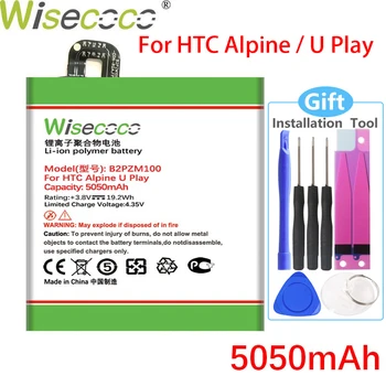 WISECOCO 5050mAh B2PZM100 Batérie Pre HTC Alpine U Hrať Telefón Na Sklade, Kvalitné Batérie+Sledovacie Číslo