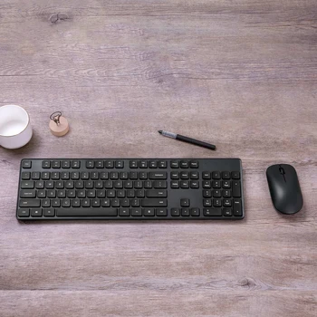 Xiao Wireless Keyboard & Mouse Nastaviť 2,4 GHz, Prenosné Multimediálne Full-size Klávesnice, Myši Combo Notebook Notebook Office Home