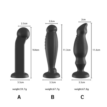 VETIRY Silikónové Prostaty Masér Black Dospelých Produkty Análny Plug Análny Sex Hračky pre Mužov, Ženy Zadok Plug pre Začiatočníkov Erotické Hračky