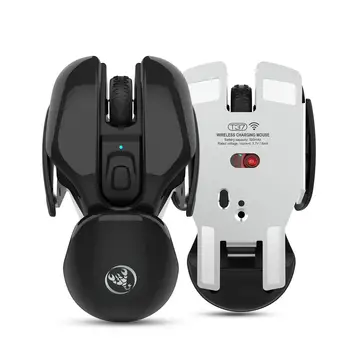 Stlmiť Myši 2.4 G Wireless Mouse 4 Tlačidlá Vysoké Rozlíšenie Nabíjateľná Office Kurzor S 10M Bezdrôtový Príjem Vzdialenosť