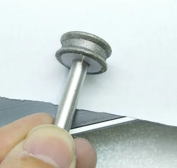 2pieces/set 3-15 mm Diamantové brúsne koliesko Brúsny Kotúč na Sklo rovine rovný okraj frézovacie drieku 6 mm