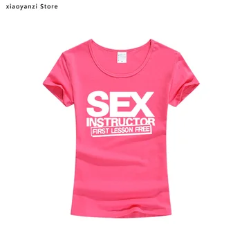 Sex Inštruktor Zábavné Kreatívne Ženy Tričko 2020 Novinka Krátky Rukáv O Krk Bavlna Bežné T-shirt Top Tee top392