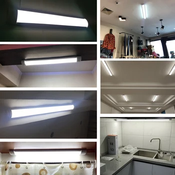 Celý Set Kuchyňa Led Svetlo Pod Skrinku Svetla 10W 20W 220V T5 LED Trubice Bar Nástenné Lampy, Skrine, Kuchyne, Spálne, 1.8 M Plug EÚ