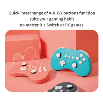 Bluetooth Herný ovládač Gamepad NS19 Elfovia PRO Set Ľahký Hry Hracie Prvky pre Nintendo Prepnúť Telefón, PC