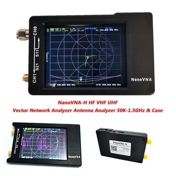 NOVÉ Nové 2.8 palcový LCD Displej NanoVNA-H HF a VHF UHF NanoVNA 50K-900M Vektor Analyzátora Siete Anténa Analyzer s akumulátorom Prípade