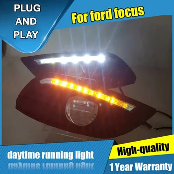 2 ks Auto styling Ultra Jasné LED svetlá pre Denné svietenie pre zameranie 2009-2012 Nepremokavé Auto Auto DRL LED Hmlové svetlo