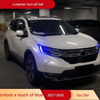 Svetlometu Montáž na Honda CRV 2017 - 2020 full LED zdroj svetla LED tečie zase signál odomknúť nádychom modrej