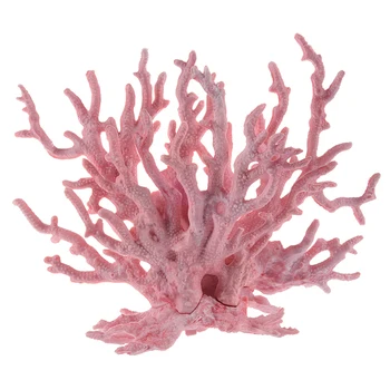 AYHF-Pink Coral Tvarované Dekorácie, Ozdoby pre Akvarijné Ryby Nádrž