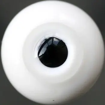 [wamami] 14 mm Biele Sklenené Oči, Čierne Oblečenie Žiak Na BJD Bábika AOD Dollfie
