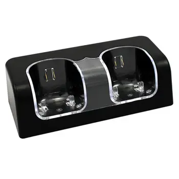 Nabíjacej Stanice, Duálny Nabíjačka, Dock pre Wii Remote Controller Herné Rukoväť ovládač s LED Indikátor Nabíjania cez USB Kábel