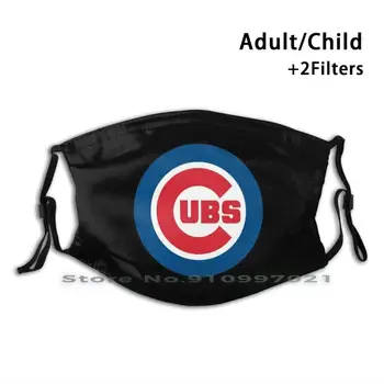 Mláďatá - Chicago Opakovane Úst Tvár Masku S Filtrom Pre Dieťa Dospelých Logo Mesta