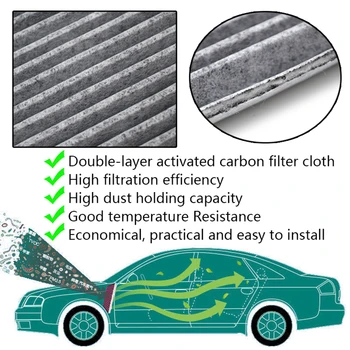 Auto Príslušenstvo uhlím Peľ Vzduchu v Kabíne Filter Pre Hyundai Akcent Elantra i30 Kia Carens Cee ' d 97133-1E000 97133-2H000