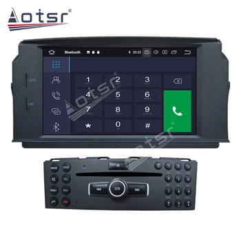 Pre Mercedes Benz C Trieda C180/C200/C230 W204 autorádia GPS Navigáciu, Android Multimediálne DVD, Video Prehrávač Carplay Dotykový Displej
