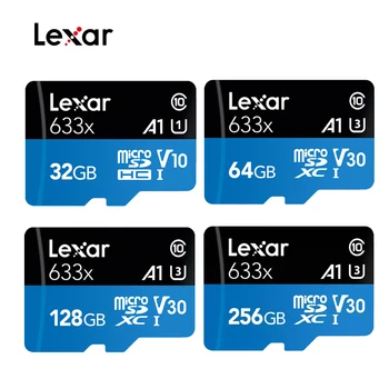 Lexar 633x microSDHC/microSDXC UHS-I Kariet, 32 GB, 64 GB 128 gb kapacitou 256 GB 512 gb diskom Pamäťovú Kartu Class10 95MB TF tarjeta micro sd Karty