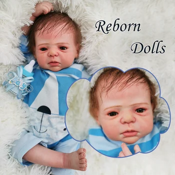 OtardDolls Bebe Baby Reborn Bábiky 22 inch 55 cm Silikónový Vinyl Bebe Reborn Bábiky Rozkošný Realisticky Batoľa Na Darček Rýchle dodanie