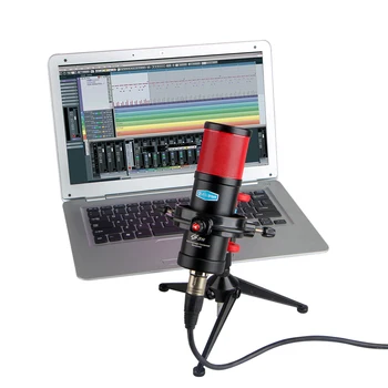 Alctron CS35 kondenzátora mikrofón pre profesionálne štúdiové nahrávanie s shock mount a pop filter zahrnuté
